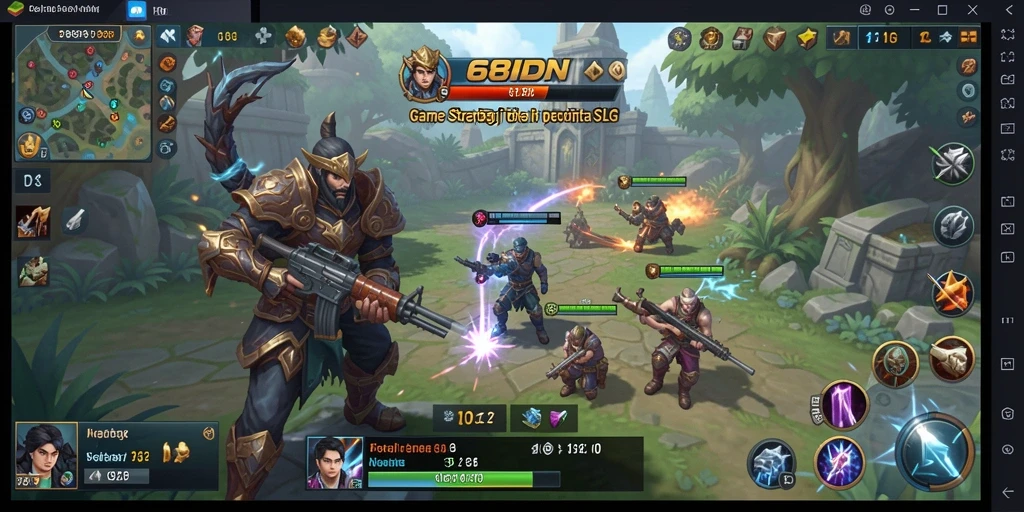 Tampilan gameplay mendebarkan di 68IDN dengan aksi tempur yang intens.