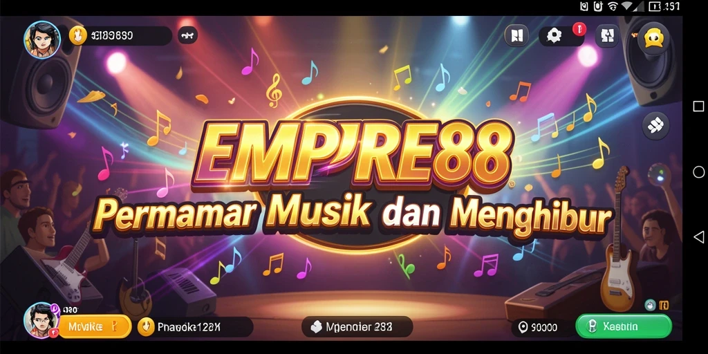 Tangkapan layar permainan EMPIRE88 yang menampilkan gameplay musik yang menarik.