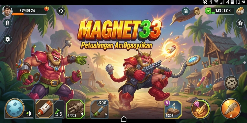 Tampilan gameplay seru dan penuh warna di MAGNET33.