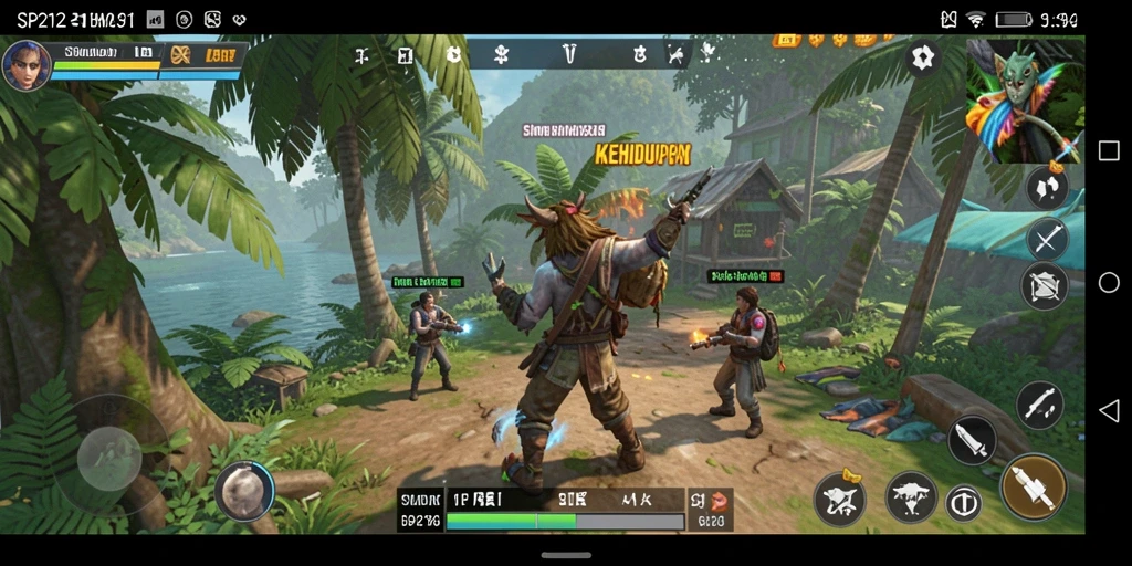 Tangkapan layar gameplay SP212 yang menunjukkan interaksi karakter.