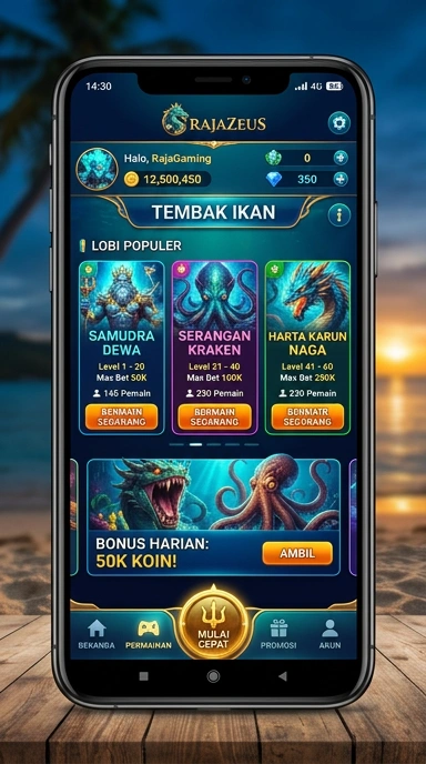 Fitur unggulan rajazeus yang memudahkan pencarian aplikasi.